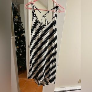 H&M black and white dress